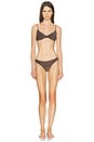 view 4 of 5 Lurex Bosa Bikini Top in Lurex Chocolate