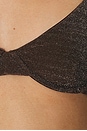 view 5 of 5 Lurex Bosa Bikini Top in Lurex Chocolate