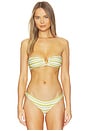 view 1 of 5 Parsa Bikini Top in Rattan Stripe