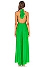 view 3 of 3 Silk Halter Jumpsuit in Grass