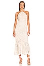 view 1 of 4 Arden Crochet Stripe Floral Combo Dress in Ivory