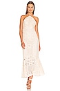 view 4 of 4 Arden Crochet Stripe Floral Combo Dress in Ivory