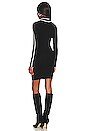 view 3 of 3 Racer Stripe Mini Dress in Black & Ecru