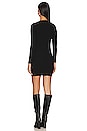 view 3 of 4 Braided Placket Cardigan Dress in Black