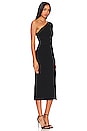 view 2 of 4 One Shoulder Braided Midi Dress in Black