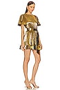 view 2 of 3 Lumi Pleated Dress in Gold