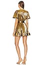 view 3 of 3 Lumi Pleated Dress in Gold