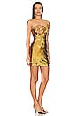view 2 of 4 Sascha Sequin Rosette Dress in Gold