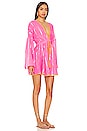 view 2 of 4 Cabana Olympia Lurex Dress in Pink & Coral
