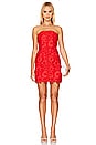 view 1 of 3 Roja Lace Mini Dress in Red