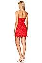 view 3 of 3 Roja Lace Mini Dress in Red