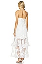 view 3 of 4 3D Butterfly Embroidery Strapless Dress in White