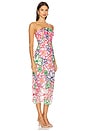 view 2 of 4 Cascading Floral Embroidered Dress in Multi