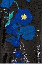 view 4 of 4 ROBE KAIT VINES OF FLORAL in Black & Blue