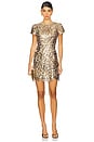 view 1 of 4 VESTIDO KYLA ROSE SEQUINS in Gold
