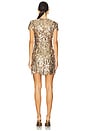 view 3 of 4 VESTIDO KYLA ROSE SEQUINS in Gold