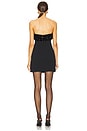 view 3 of 4 Indy Combo Velvet Crystal Embellished Mini Dress in Black & Silver