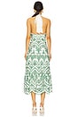 view 3 of 3 Hayden Scallop Eyelet Dress in White & Green