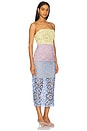 view 2 of 4 Kait Trois Multi Color Lace Dress in Lavender, Blue & Yellow