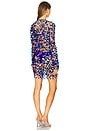 view 3 of 4 Sequin Crochet Mini Pullover Dress in Cobalt