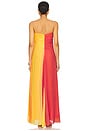 view 4 of 4 Sunset Stripe Strapless Dress in Coral Multi