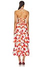 view 3 of 3 Red Peonia Poplin Dress in Red Multi