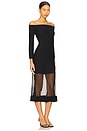 view 2 of 3 Ots Sheer Knit Midi Dress in Black
