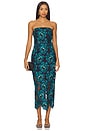 view 1 of 3 Kait Bloom Dress in Turquoise