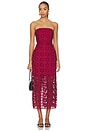 view 1 of 4 Katie Tile Lace Dress in Burgundy