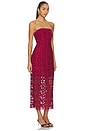 view 2 of 4 Katie Tile Lace Dress in Burgundy