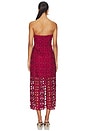 view 3 of 4 Katie Tile Lace Dress in Burgundy