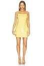 view 1 of 4 ROBE COURTE À SEQUINS COLETTE in Yellow