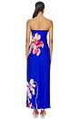 view 3 of 3 Vera Satin Floral Maxi Dress in Blue Multi