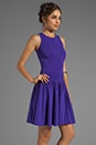 view 3 of 6 April Knits Josephine Pleated Dress in Grape