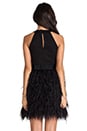 view 4 of 6 Cocktail Feather Dress in Black