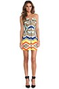 view 2 of 6 Exposed Zipper Bustier Dress in Multi
