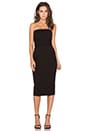 view 1 of 3 Strapless Midi Dress in Black