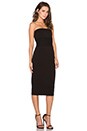 view 2 of 3 Strapless Midi Dress in Black