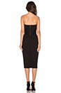 view 3 of 3 Strapless Midi Dress in Black