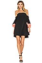 view 1 of 3 Mila Double Flutter Sleeve Dress in Black