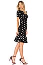 view 2 of 3 Polka Dot Mermaid Dress in Black & White