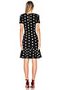 view 3 of 3 Polka Dot Mermaid Dress in Black & White