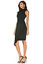view 2 of 3 Angled Fringe Dress in Hunter Green