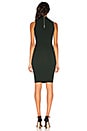 view 3 of 3 Angled Fringe Dress in Hunter Green