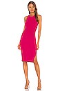 view 1 of 3 Rid Knee Length Dress in Fluo Pink