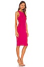 view 2 of 3 Rid Knee Length Dress in Fluo Pink