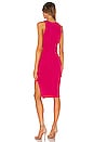 view 3 of 3 Rid Knee Length Dress in Fluo Pink