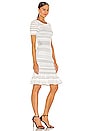view 2 of 4 Geo Cut Out Mermaid Dress in Ecru & Black