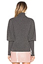 view 3 of 4 Cashmere Puff Sleeve Sweater in Heather Grey