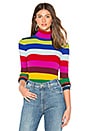 view 1 of 4 Rib Turtleneck Pullover in Rainbow Multi